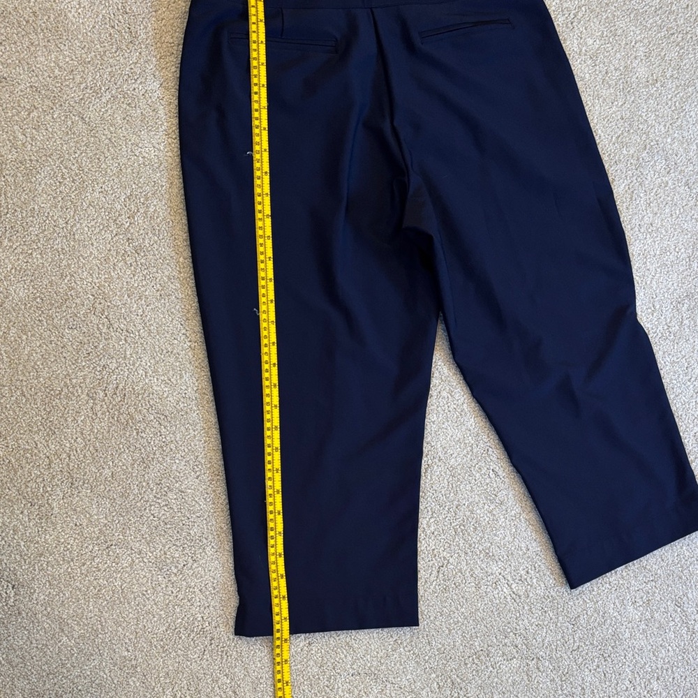 Tail Women's Dark Blue Capris with Button Accents - Picture 8 of 9